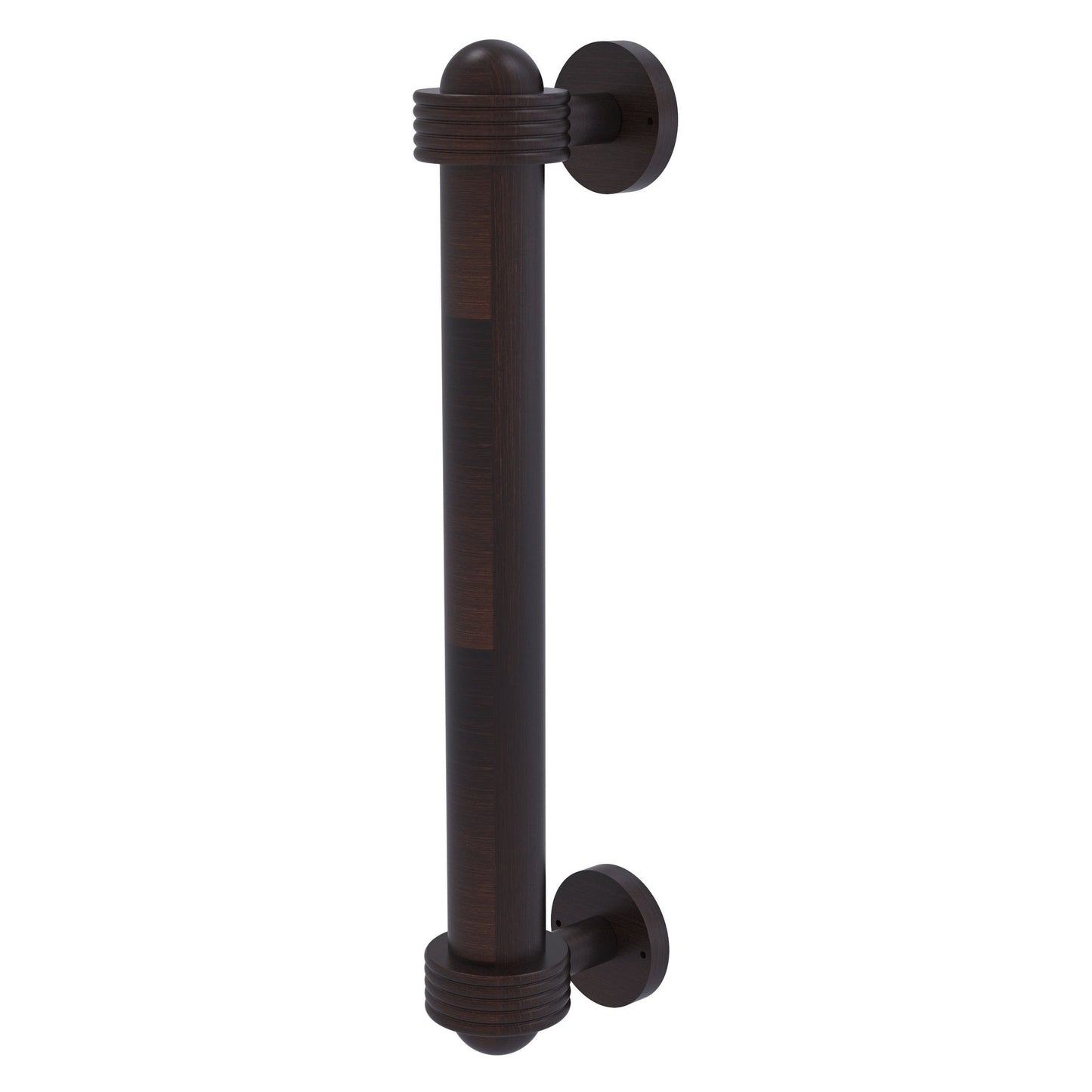 Allied Brass 402AG 8" x 2.5" Venetian Bronze Solid Brass Door Pull With Grooved Accents