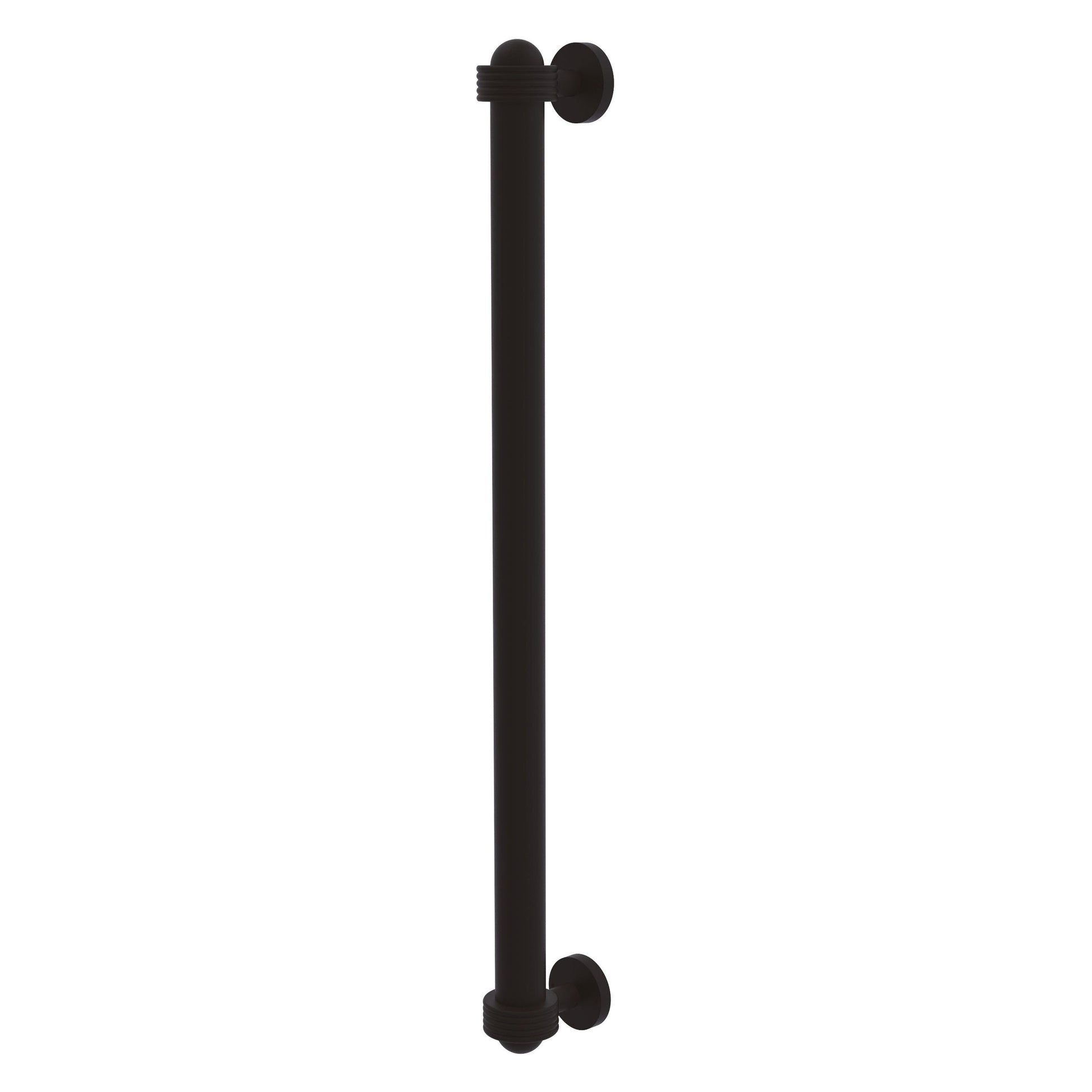 Allied Brass 402AG-RP 19.6" x 2.1" Oil Rubbed Bronze Solid Brass Refrigerator Pull With Grooved Accents