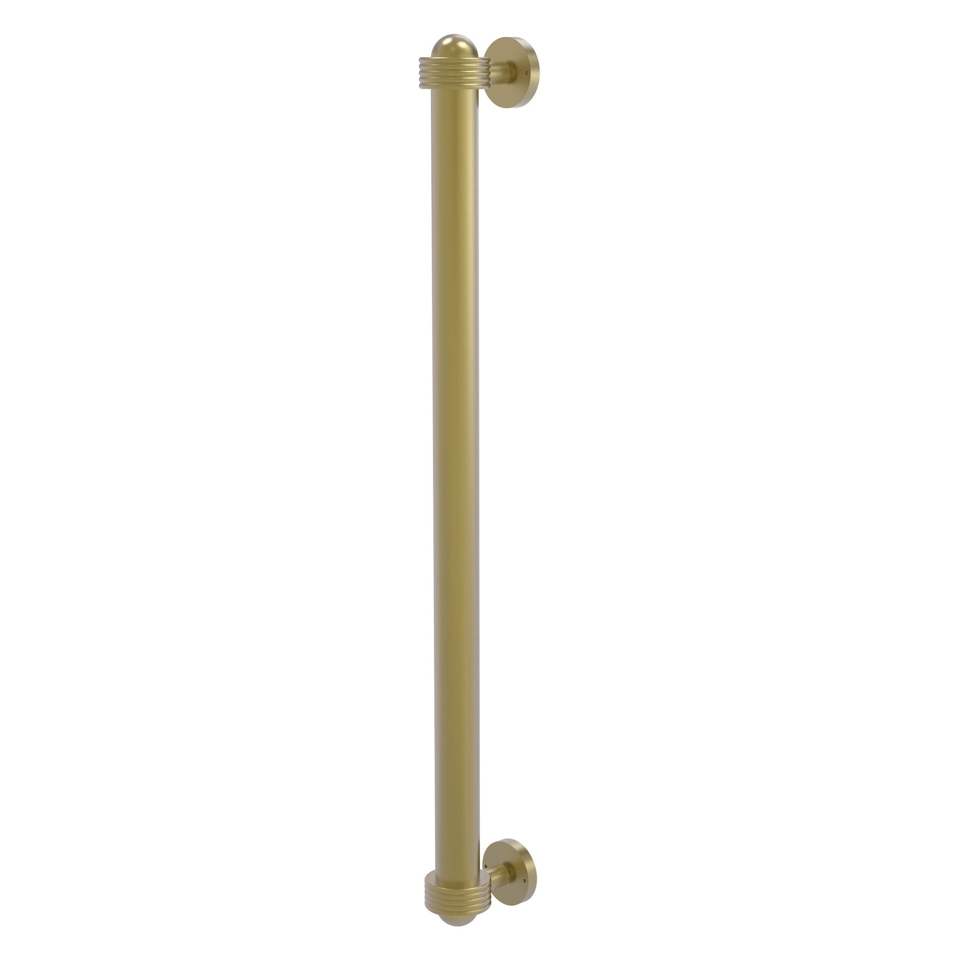 Allied Brass 402AG-RP 19.6" x 2.1" Satin Brass Solid Brass Refrigerator Pull With Grooved Accents