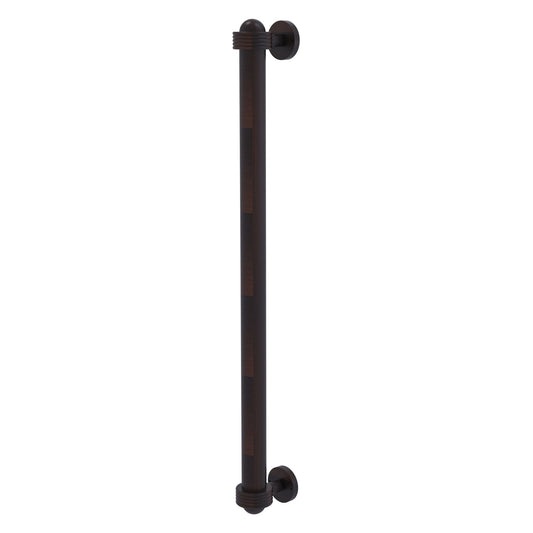 Allied Brass 402AG-RP 19.6" x 2.1" Venetian Bronze Solid Brass Refrigerator Pull With Grooved Accents