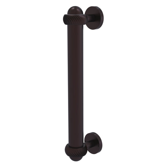 Allied Brass 402AT 8" x 2.5" Antique Bronze Solid Brass Door Pull With Twisted Accents