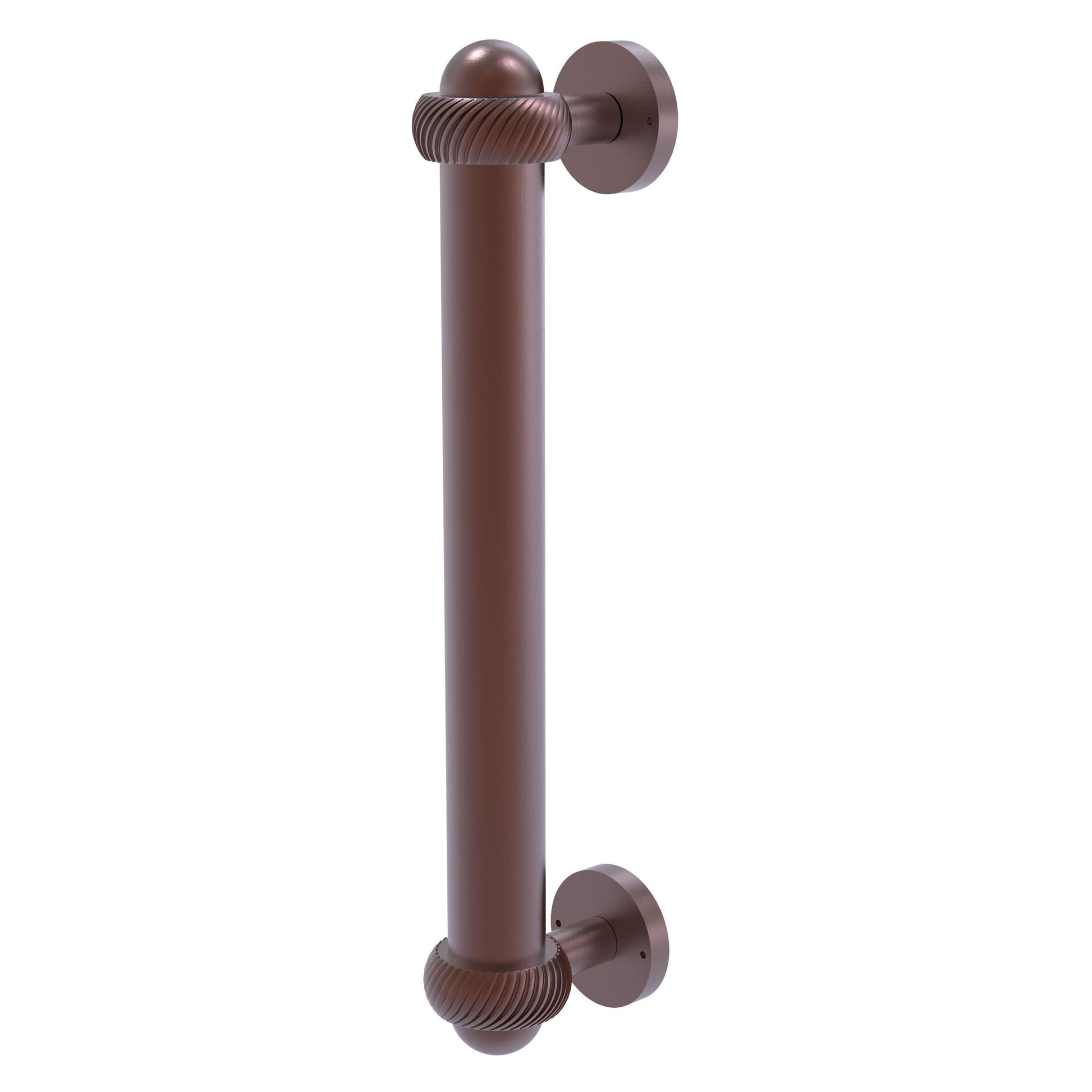 Allied Brass 402AT 8" x 2.5" Antique Copper Solid Brass Door Pull With Twisted Accents