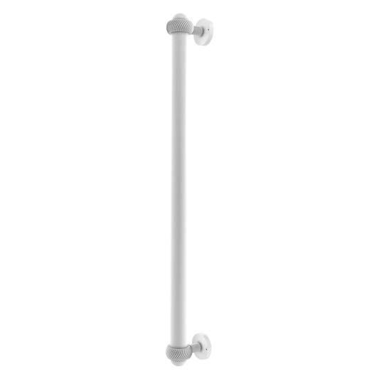 Allied Brass 402AT-RP 19.6" x 2.1" Matte White Solid Brass Refrigerator Pull With Twisted Accents