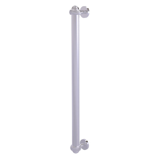 Allied Brass 402AT-RP 19.6" x 2.1" Satin Chrome Solid Brass Refrigerator Pull With Twisted Accents