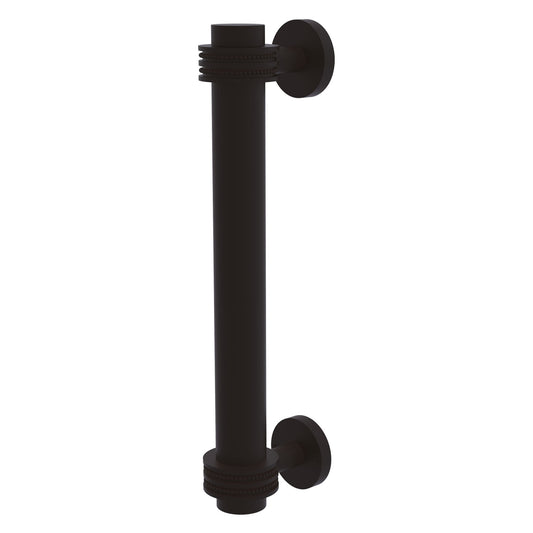 Allied Brass 402D 8" x 2.9" Oil Rubbed Bronze Solid Brass Door Pull With Dotted Accents