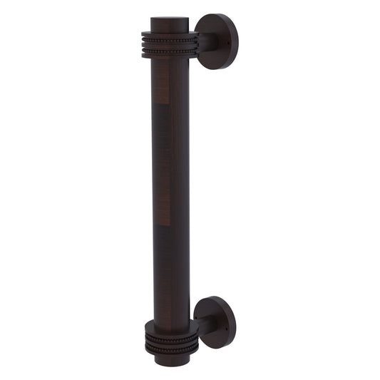 Allied Brass 402D 8" x 2.9" Venetian Bronze Solid Brass Door Pull With Dotted Accents