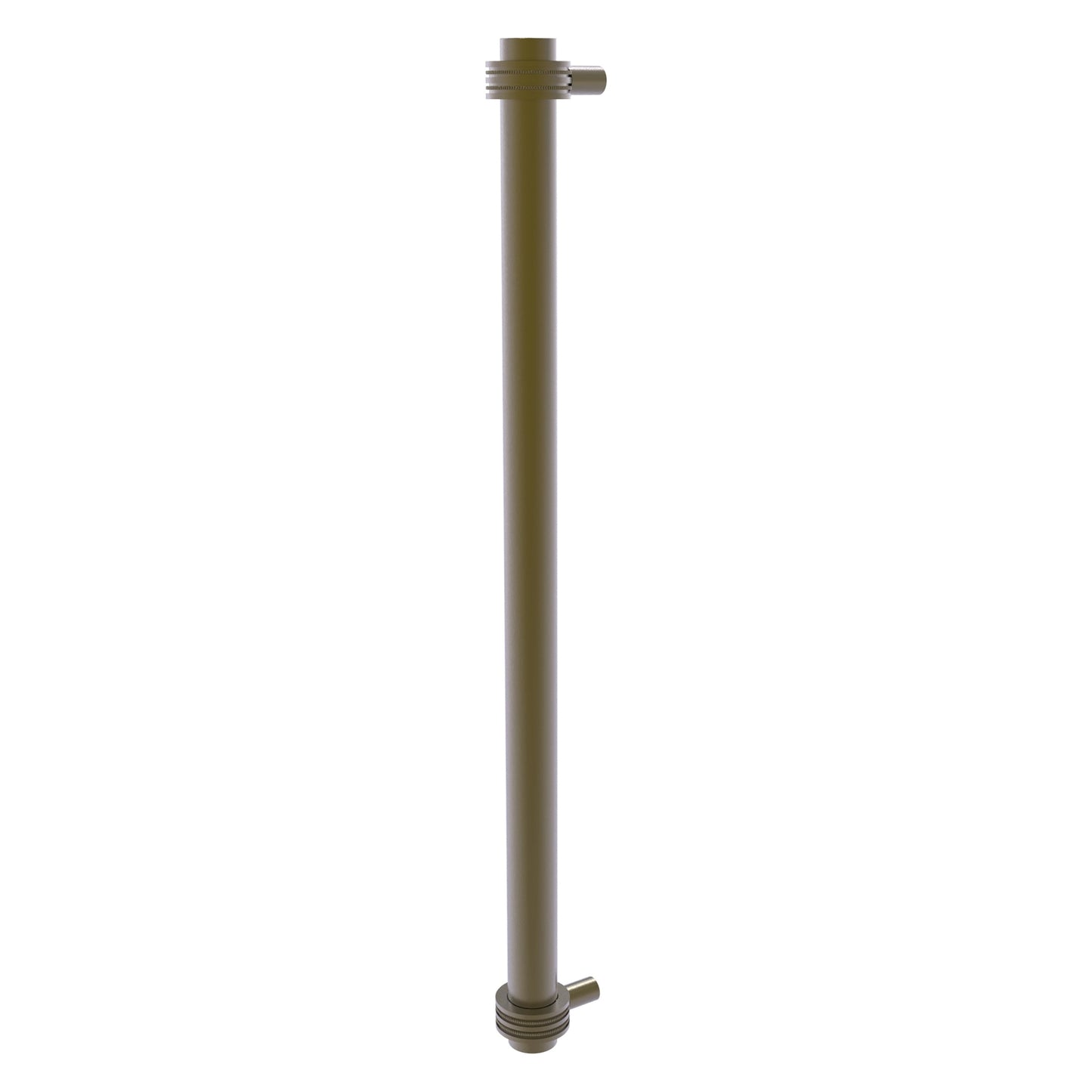 Allied Brass 402D-RP 19.6" x 2.9" Antique Brass Solid Brass Refrigerator Pull With Dotted Accents