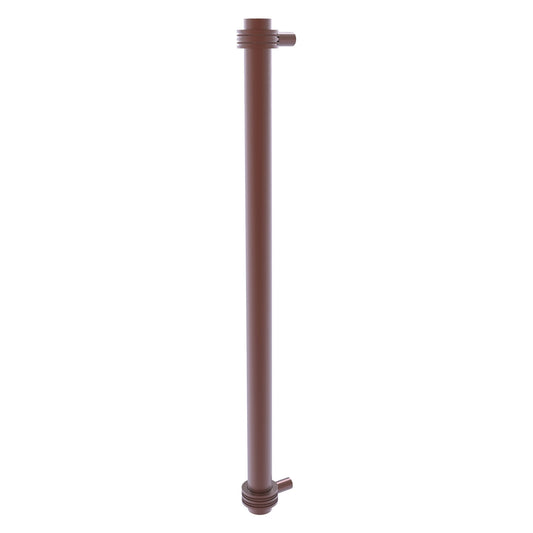 Allied Brass 402D-RP 19.6" x 2.9" Antique Copper Solid Brass Refrigerator Pull With Dotted Accents