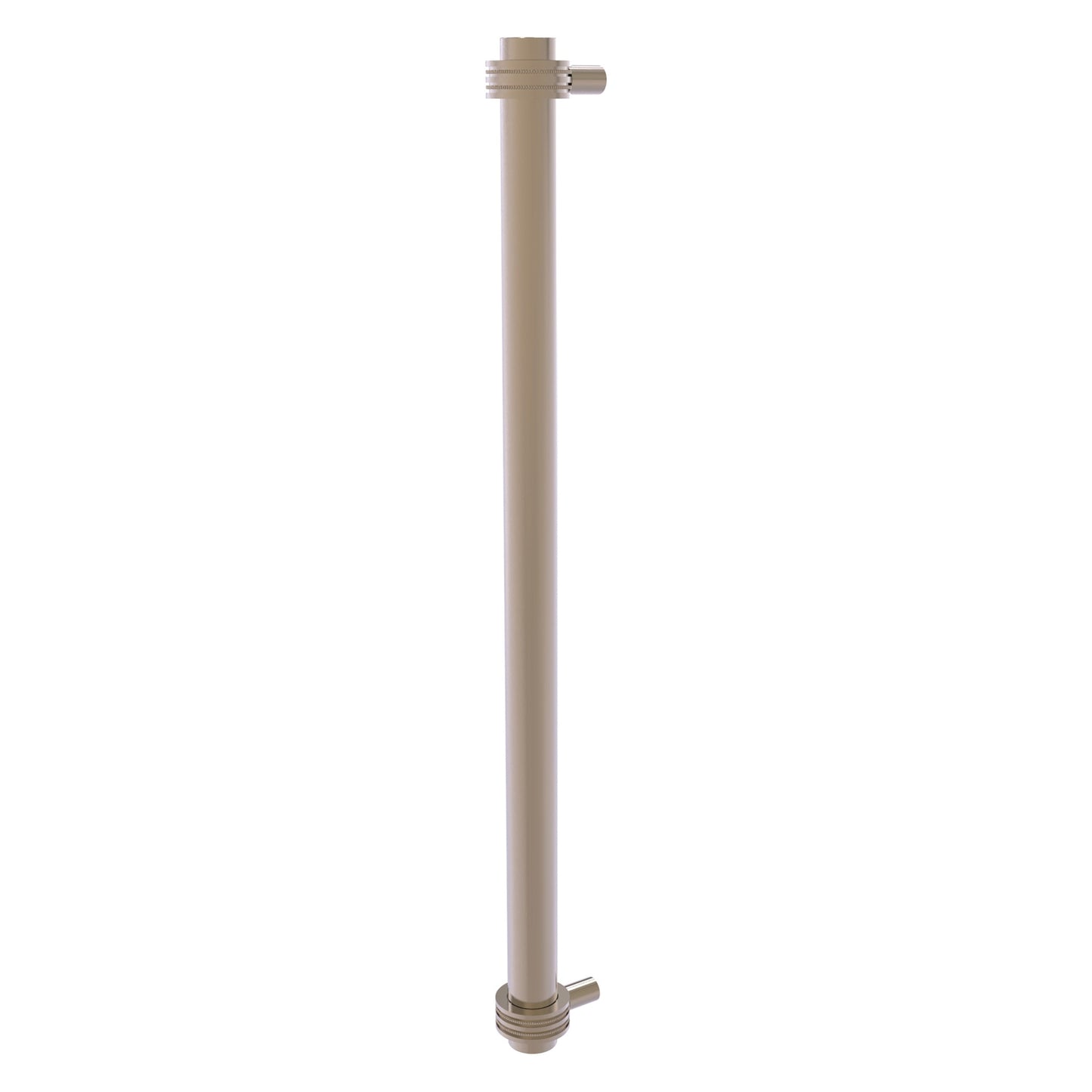 Allied Brass 402D-RP 19.6" x 2.9" Antique Pewter Solid Brass Refrigerator Pull With Dotted Accents