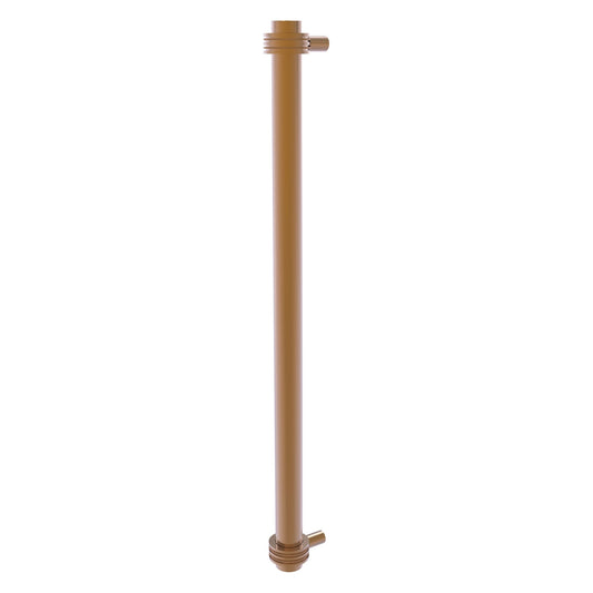 Allied Brass 402D-RP 19.6" x 2.9" Brushed Bronze Solid Brass Refrigerator Pull With Dotted Accents