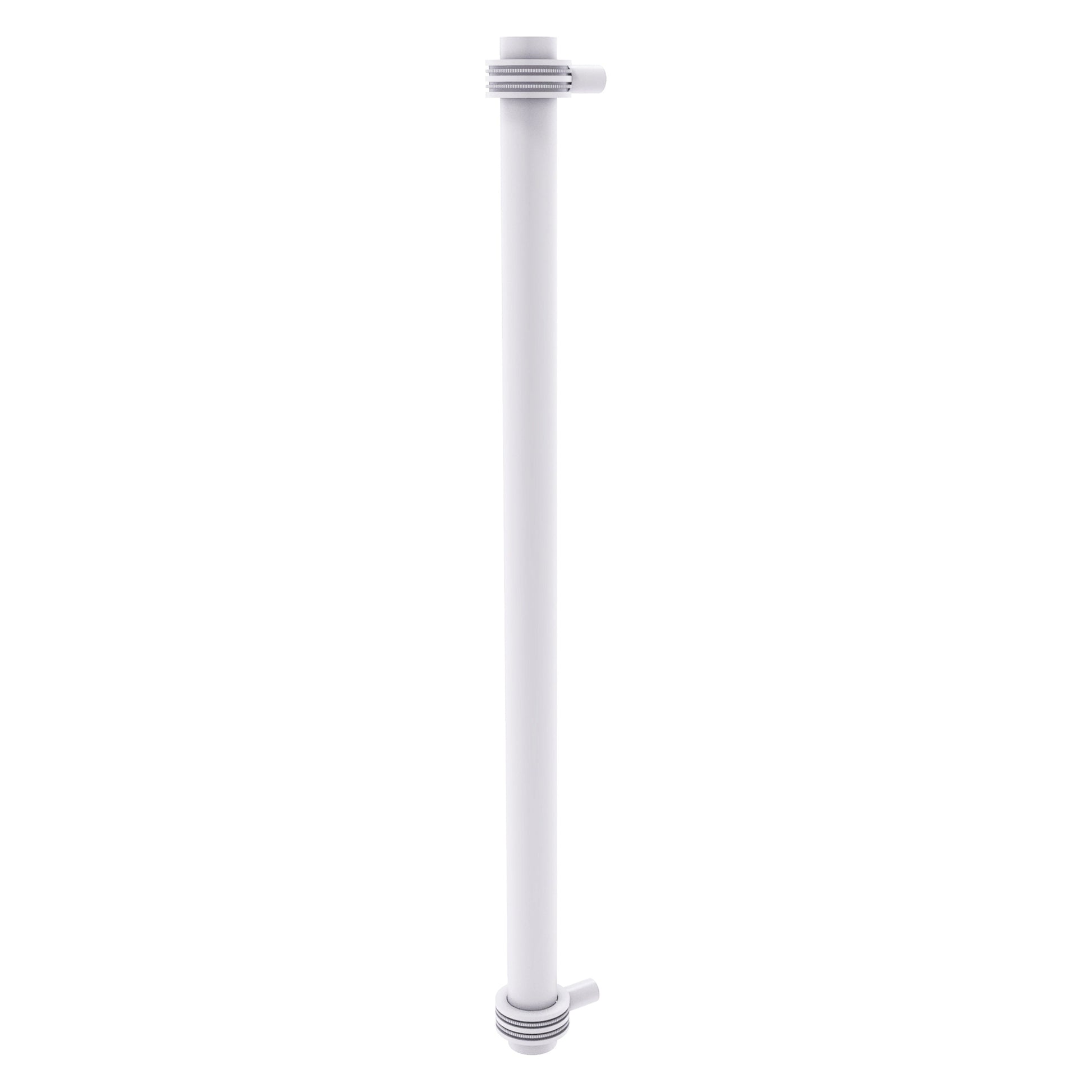 Allied Brass 402D-RP 19.6" x 2.9" Matte White Solid Brass Refrigerator Pull With Dotted Accents