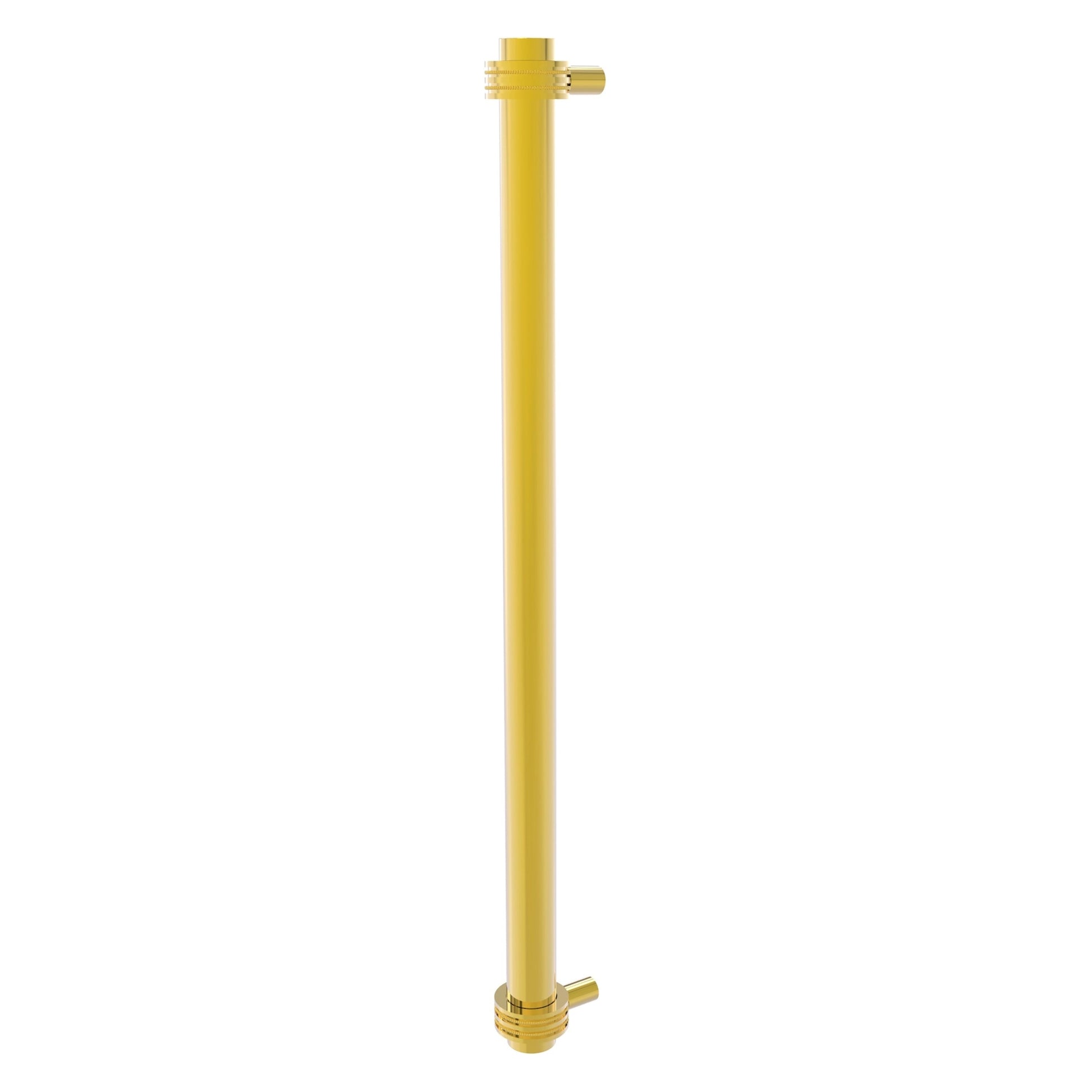 Allied Brass 402D-RP 19.6" x 2.9" Polished Brass Solid Brass Refrigerator Pull With Dotted Accents