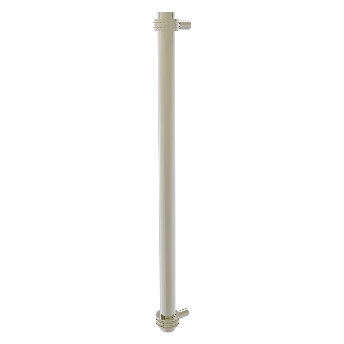 Allied Brass 402D-RP 19.6" x 2.9" Polished Nickel Solid Brass Refrigerator Pull With Dotted Accents