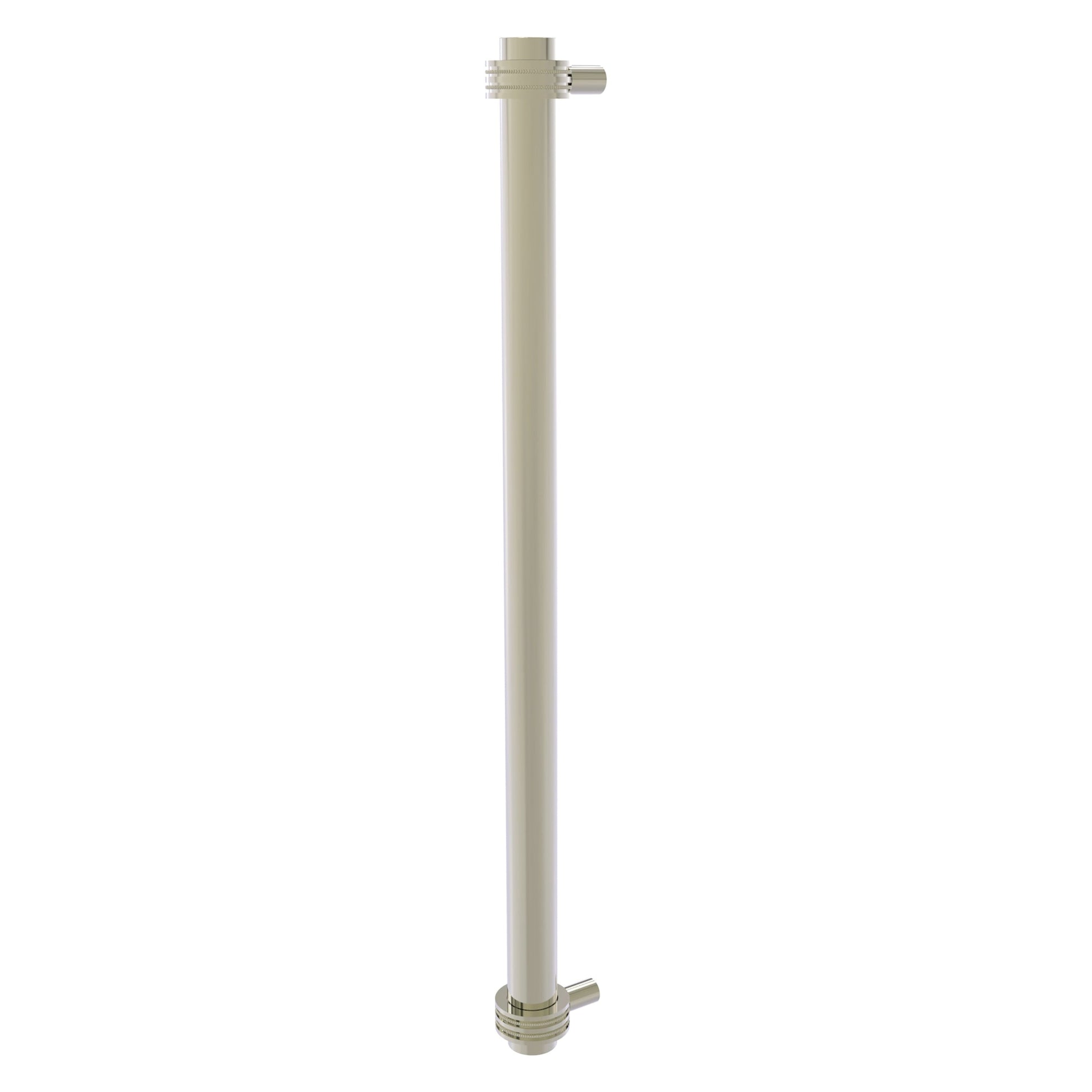 Allied Brass 402D-RP 19.6" x 2.9" Polished Nickel Solid Brass Refrigerator Pull With Dotted Accents