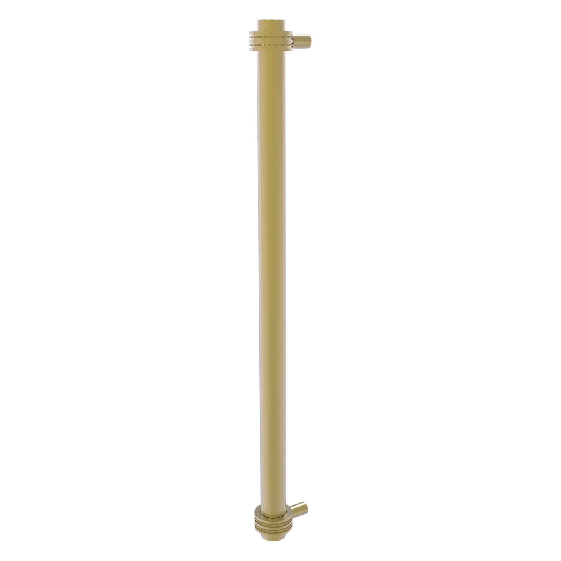 Allied Brass 402D-RP 19.6" x 2.9" Satin Brass Solid Brass Refrigerator Pull With Dotted Accents