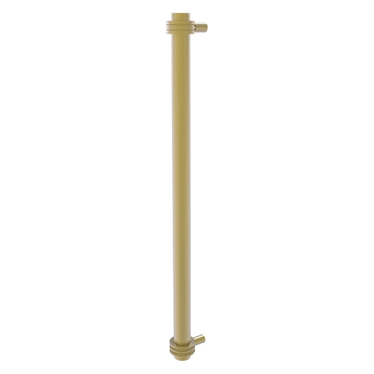 Allied Brass 402D-RP 19.6" x 2.9" Satin Brass Solid Brass Refrigerator Pull With Dotted Accents