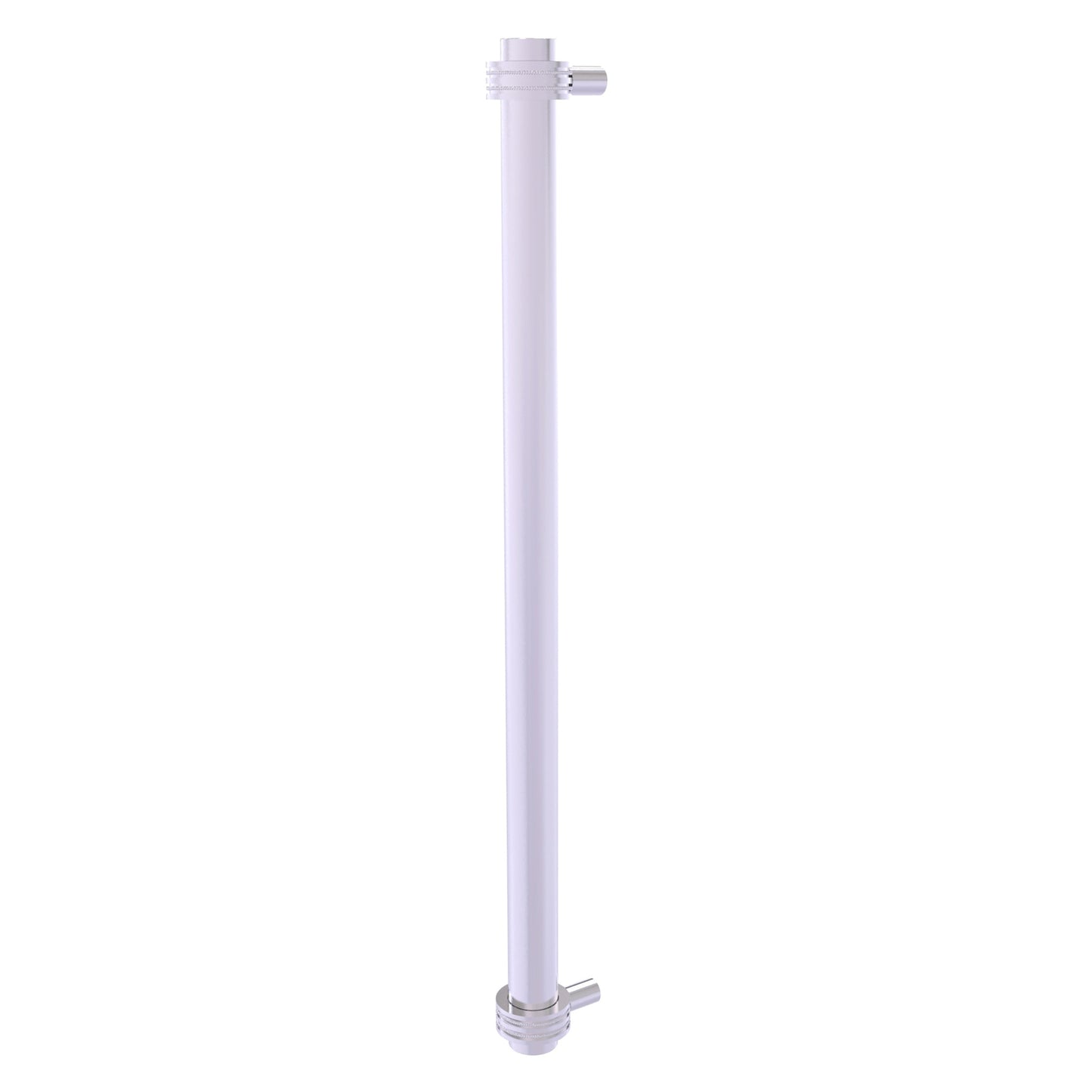 Allied Brass 402D-RP 19.6" x 2.9" Satin Chrome Solid Brass Refrigerator Pull With Dotted Accents