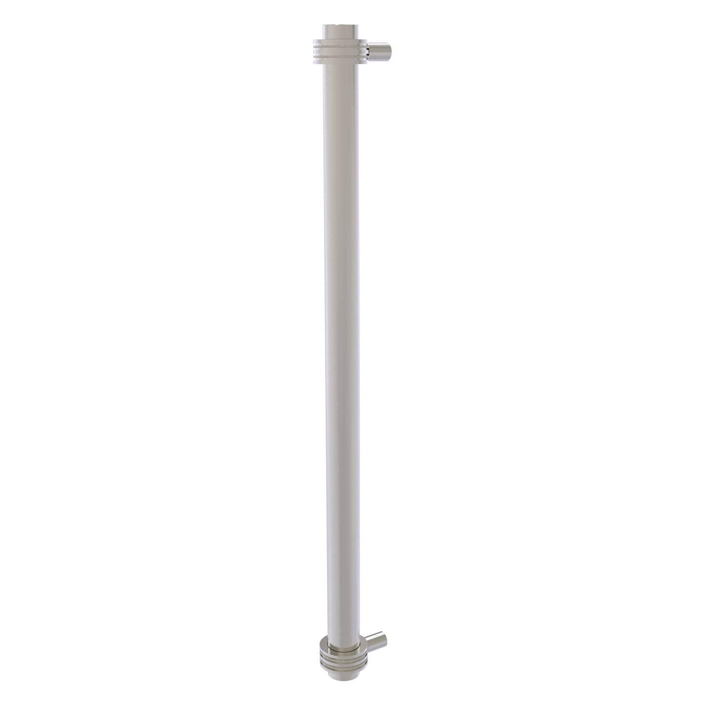 Allied Brass 402D-RP 19.6" x 2.9" Satin Nickel Solid Brass Refrigerator Pull With Dotted Accents