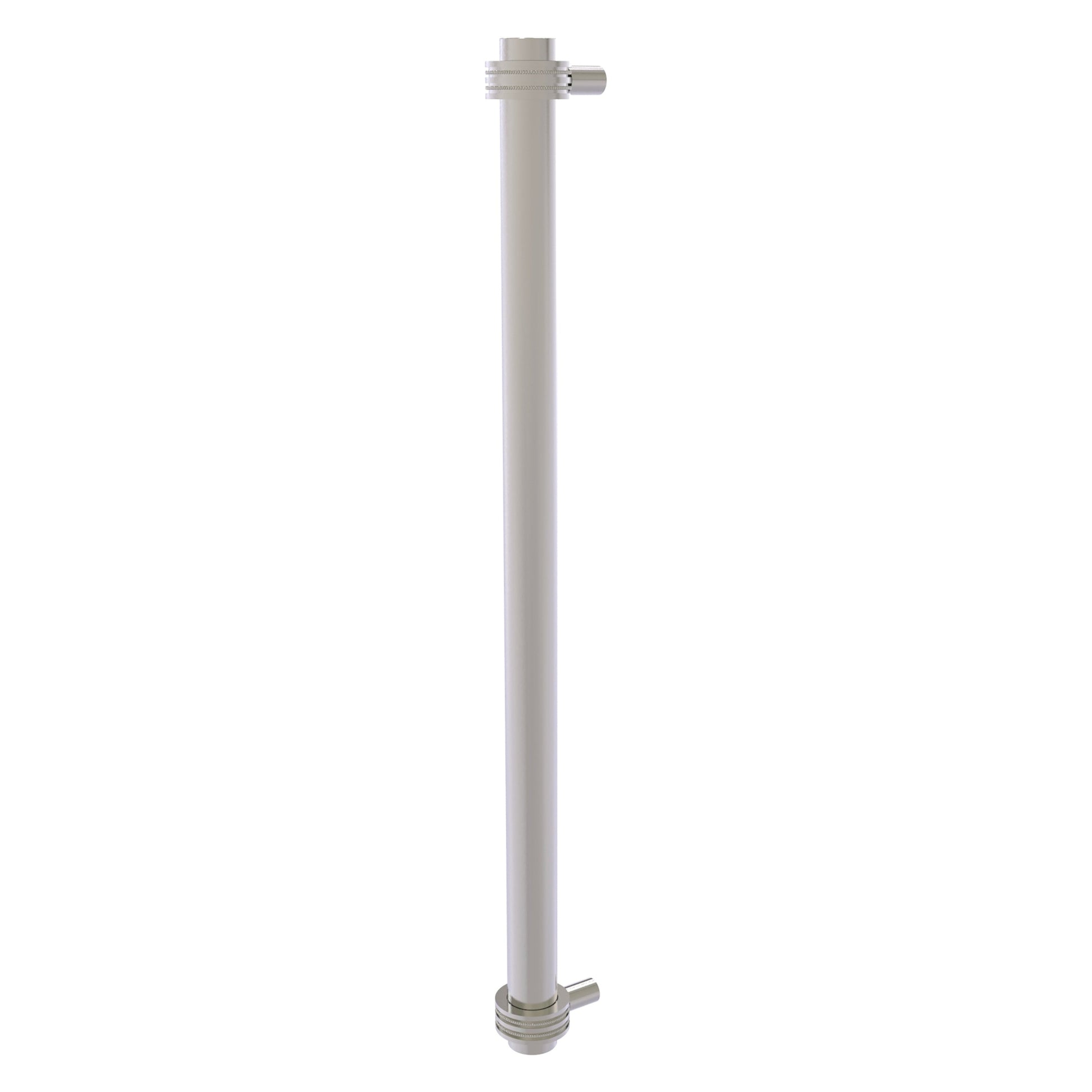 Allied Brass 402D-RP 19.6" x 2.9" Satin Nickel Solid Brass Refrigerator Pull With Dotted Accents