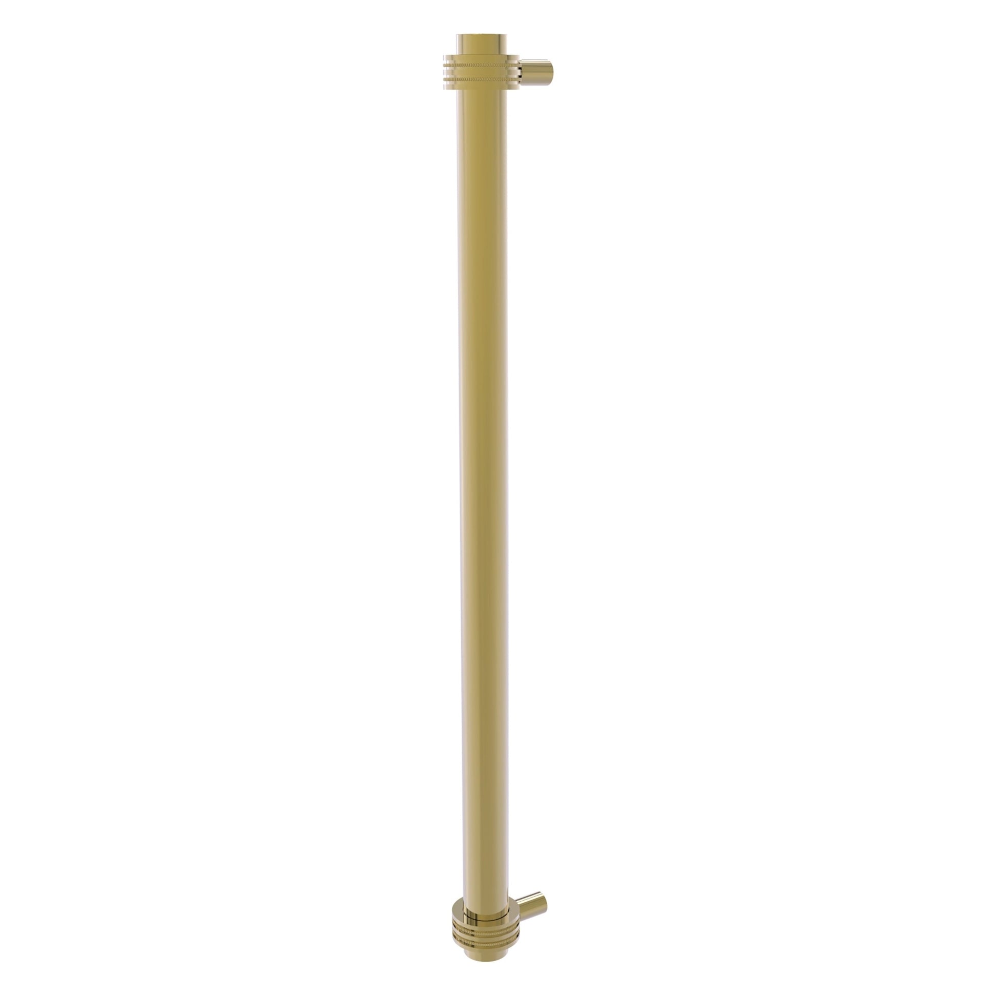 Allied Brass 402D-RP 19.6" x 2.9" Unlacquered Brass Solid Brass Refrigerator Pull With Dotted Accents