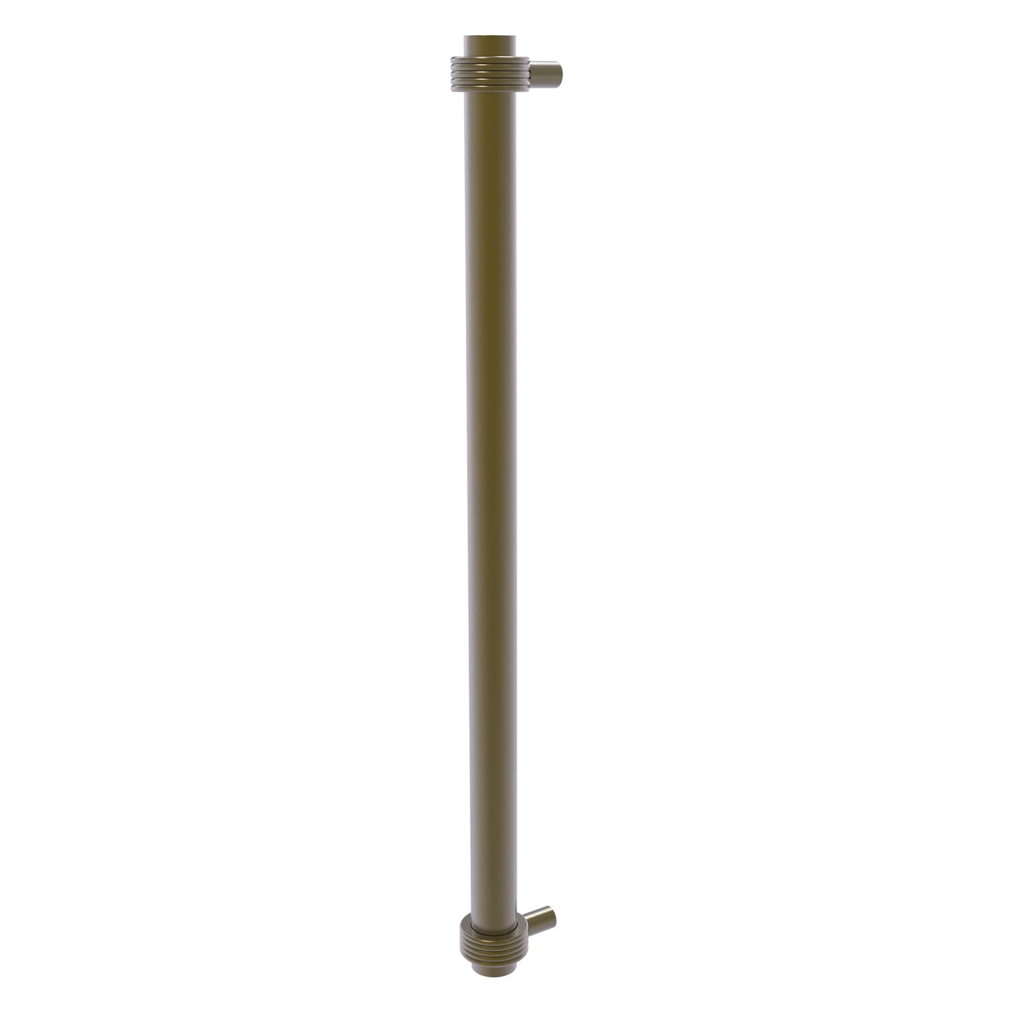 Allied Brass 402G-RP 19.6" x 2.9" Antique Brass Solid Brass Refrigerator Pull With Grooved Accents