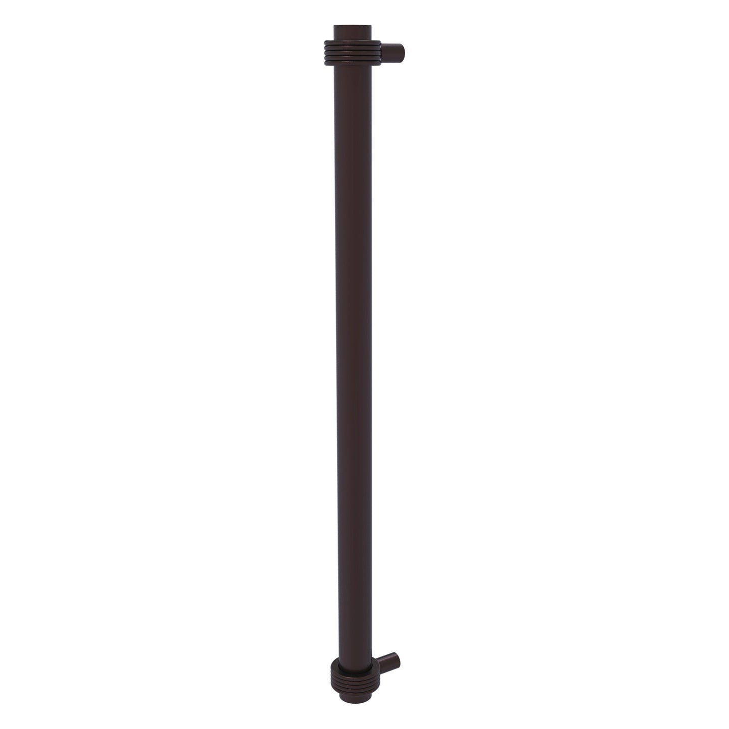 Allied Brass 402G-RP 19.6" x 2.9" Antique Bronze Solid Brass Refrigerator Pull With Grooved Accents