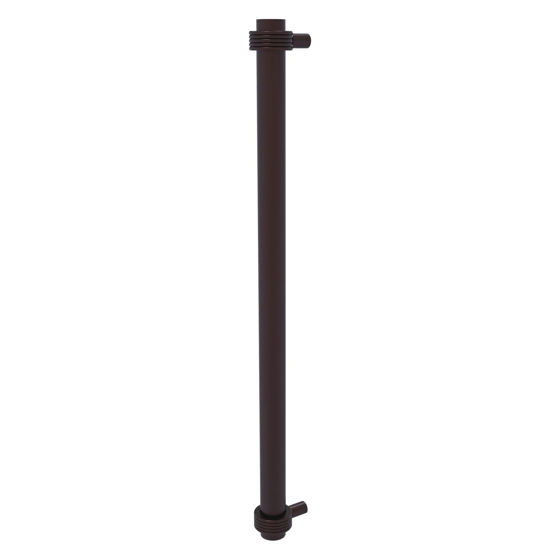 Allied Brass 402G-RP 19.6" x 2.9" Antique Bronze Solid Brass Refrigerator Pull With Grooved Accents