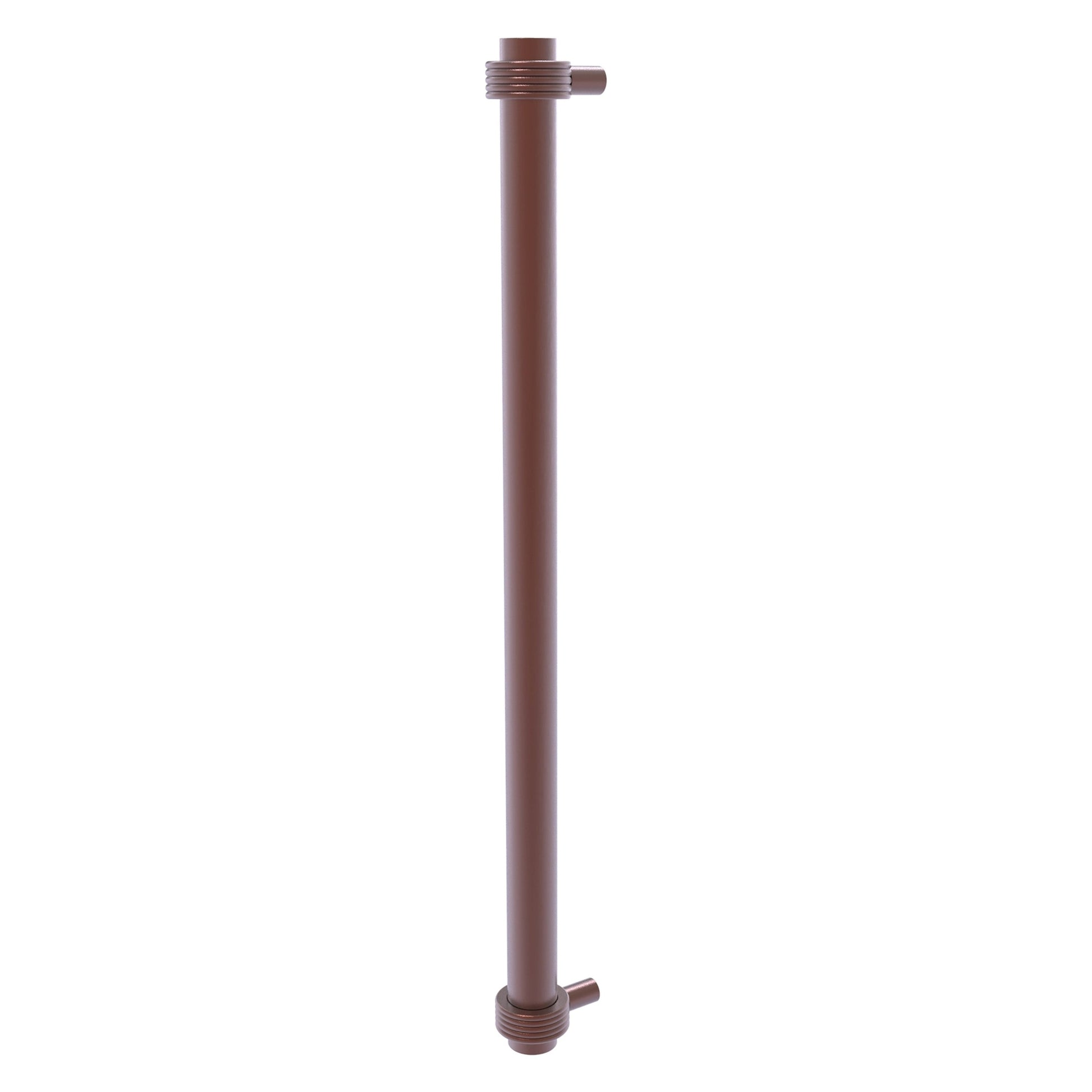 Allied Brass 402G-RP 19.6" x 2.9" Antique Copper Solid Brass Refrigerator Pull With Grooved Accents