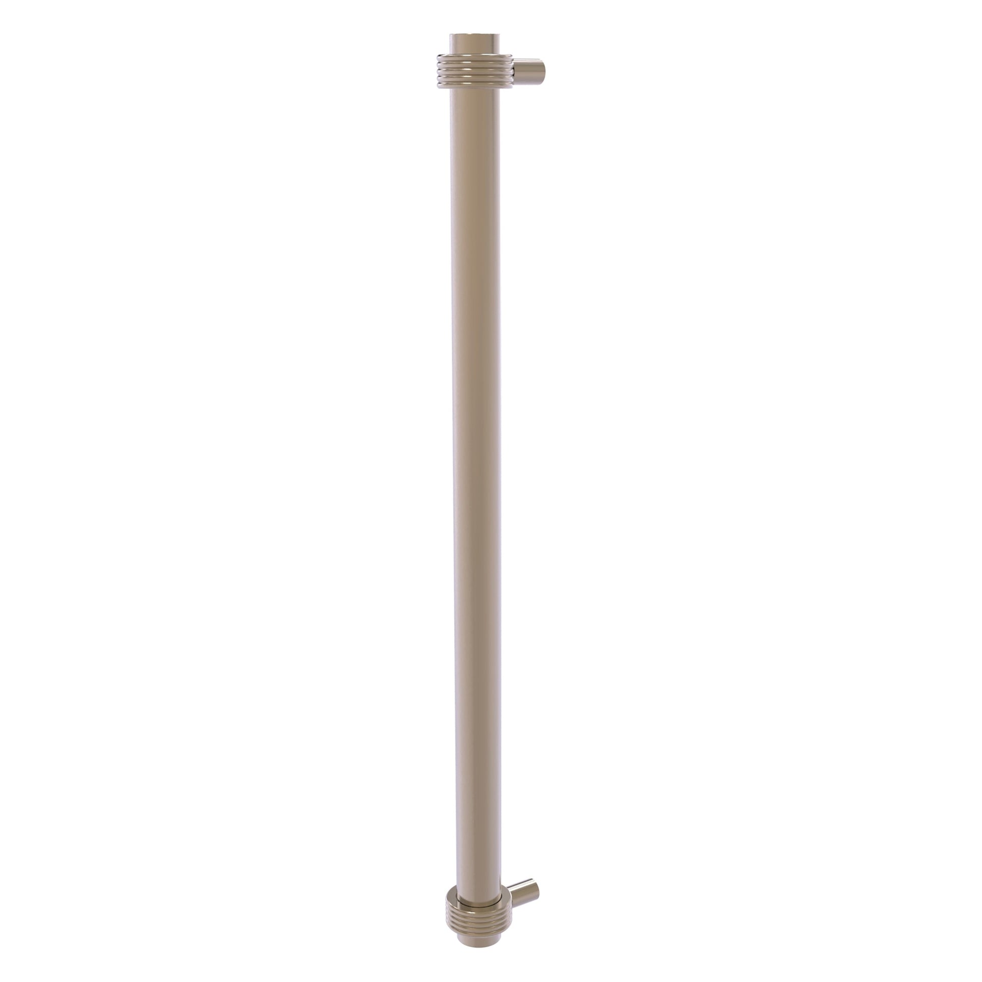 Allied Brass 402G-RP 19.6" x 2.9" Antique Pewter Solid Brass Refrigerator Pull With Grooved Accents