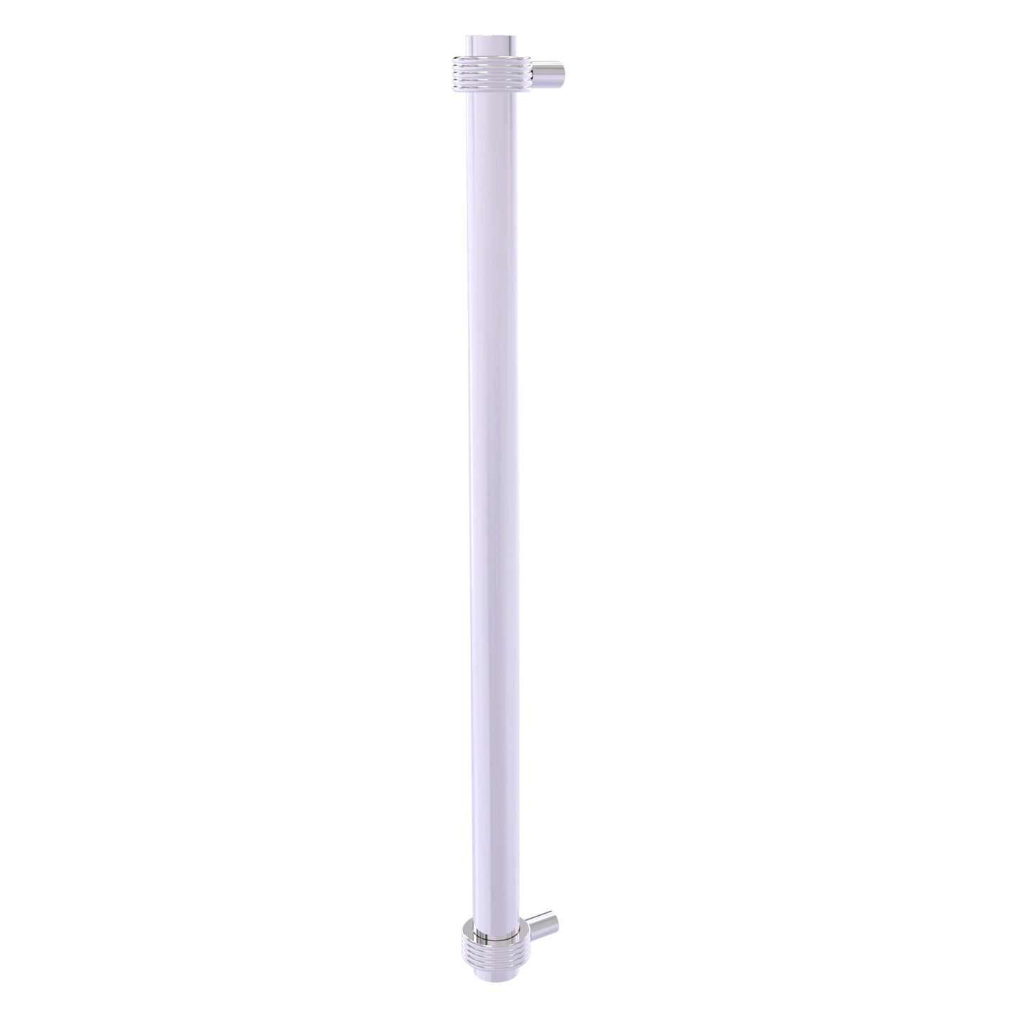 Allied Brass 402G-RP 19.6" x 2.9" Polished Chrome Solid Brass Refrigerator Pull With Grooved Accents