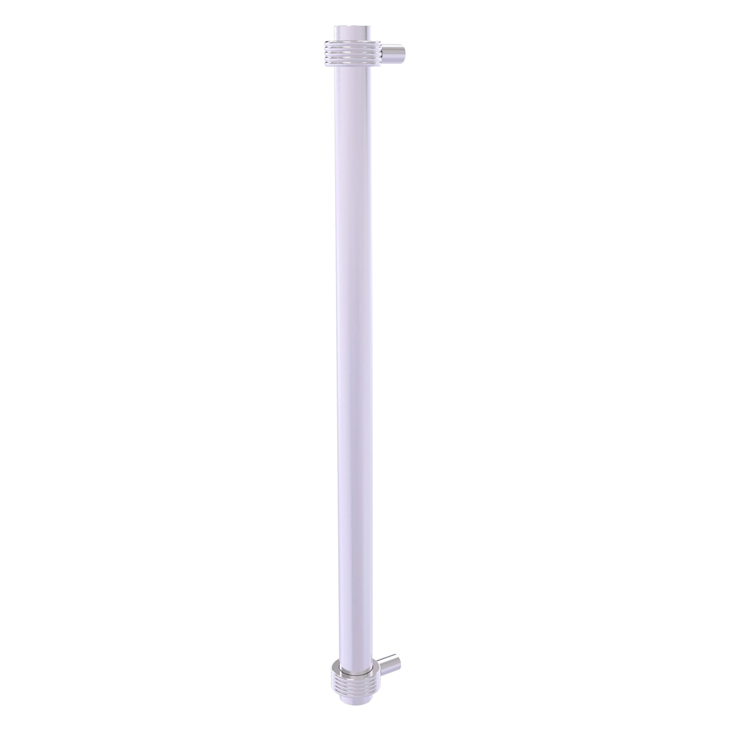 Allied Brass 402G-RP 19.6" x 2.9" Satin Chrome Solid Brass Refrigerator Pull With Grooved Accents