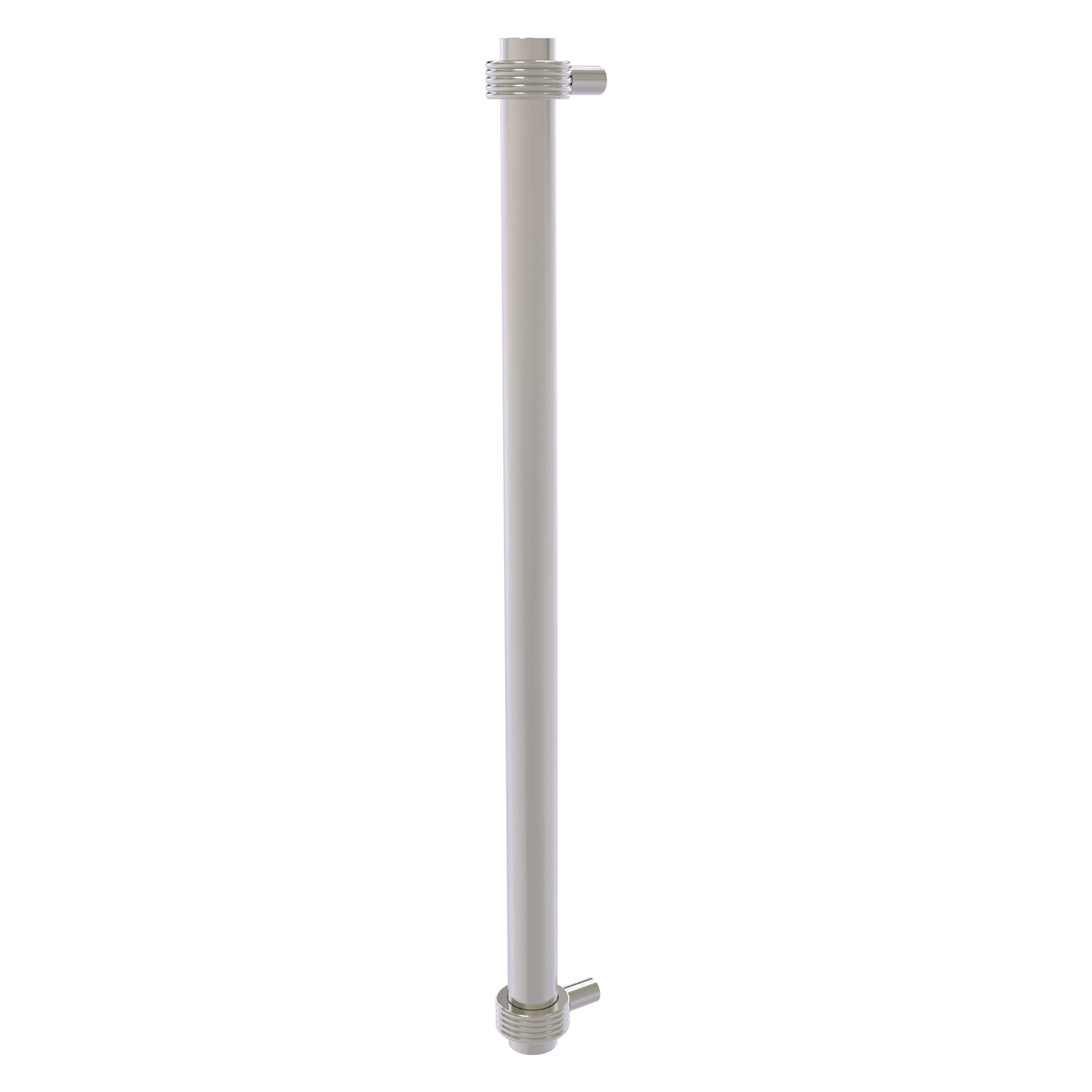 Allied Brass 402G-RP 19.6" x 2.9" Satin Nickel Solid Brass Refrigerator Pull With Grooved Accents