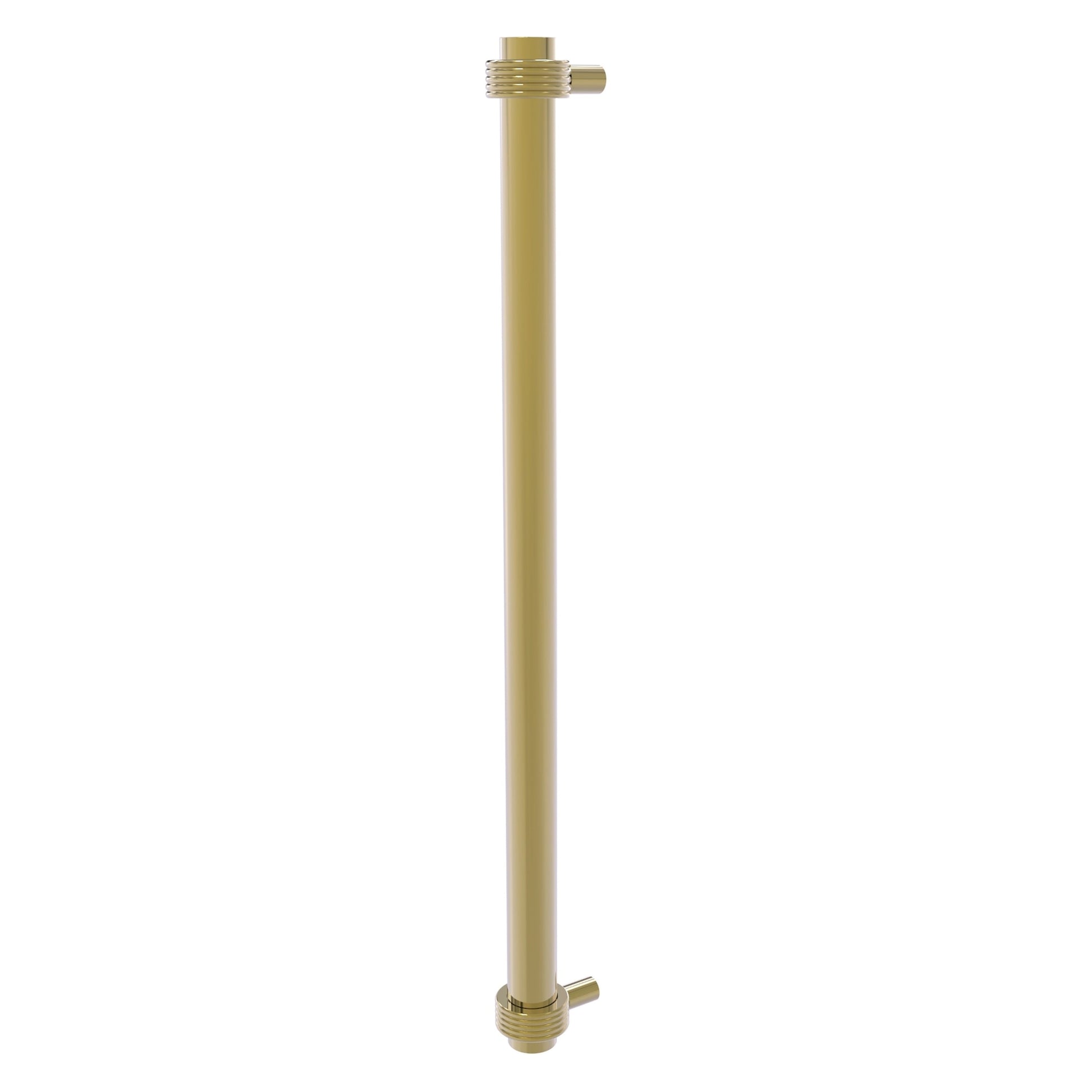 Allied Brass 402G-RP 19.6" x 2.9" Unlacquered Brass Solid Brass Refrigerator Pull With Grooved Accents