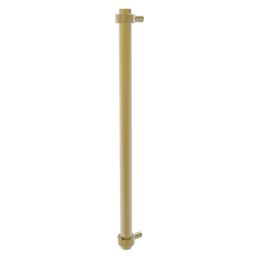 Allied Brass 402G-RP 19.6" x 2.9" Unlacquered Brass Solid Brass Refrigerator Pull With Grooved Accents