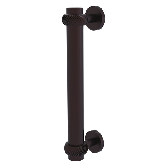 Allied Brass 402T 8" x 2.9" Antique Bronze Solid Brass Door Pull With Twisted Accents