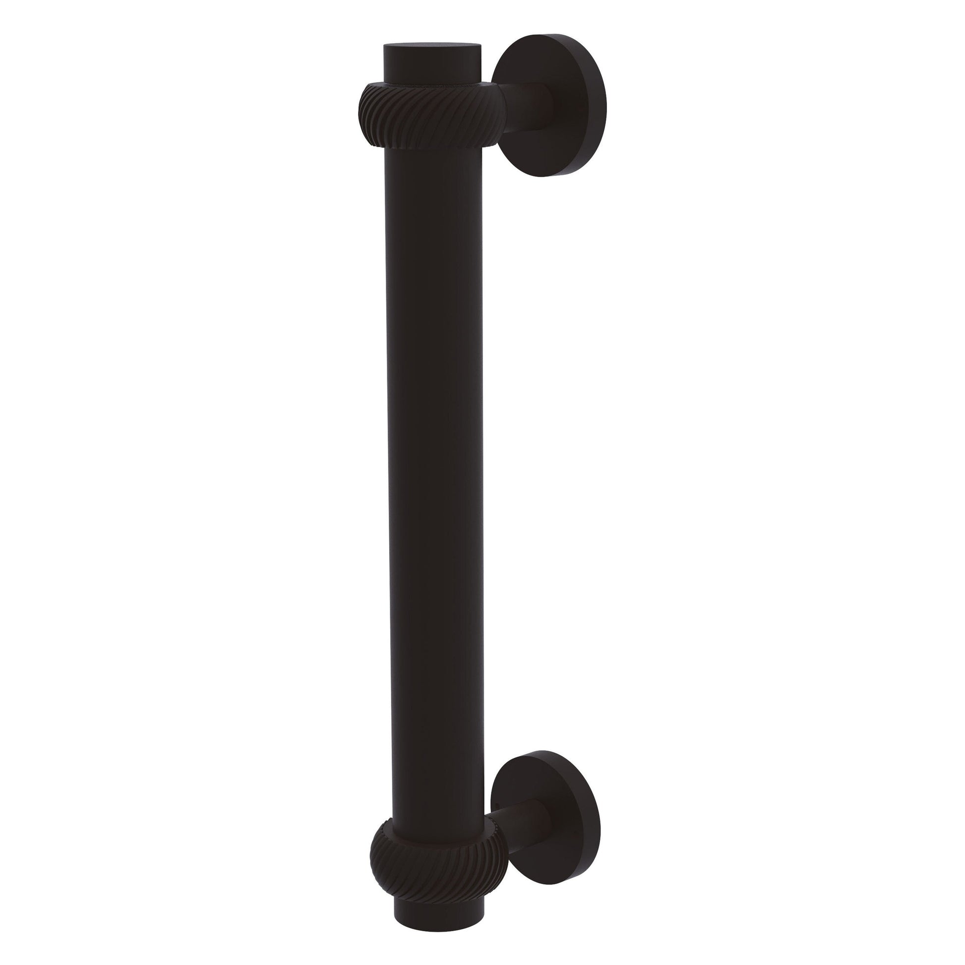 Allied Brass 402T 8" x 2.9" Oil Rubbed Bronze Solid Brass Door Pull With Twisted Accents