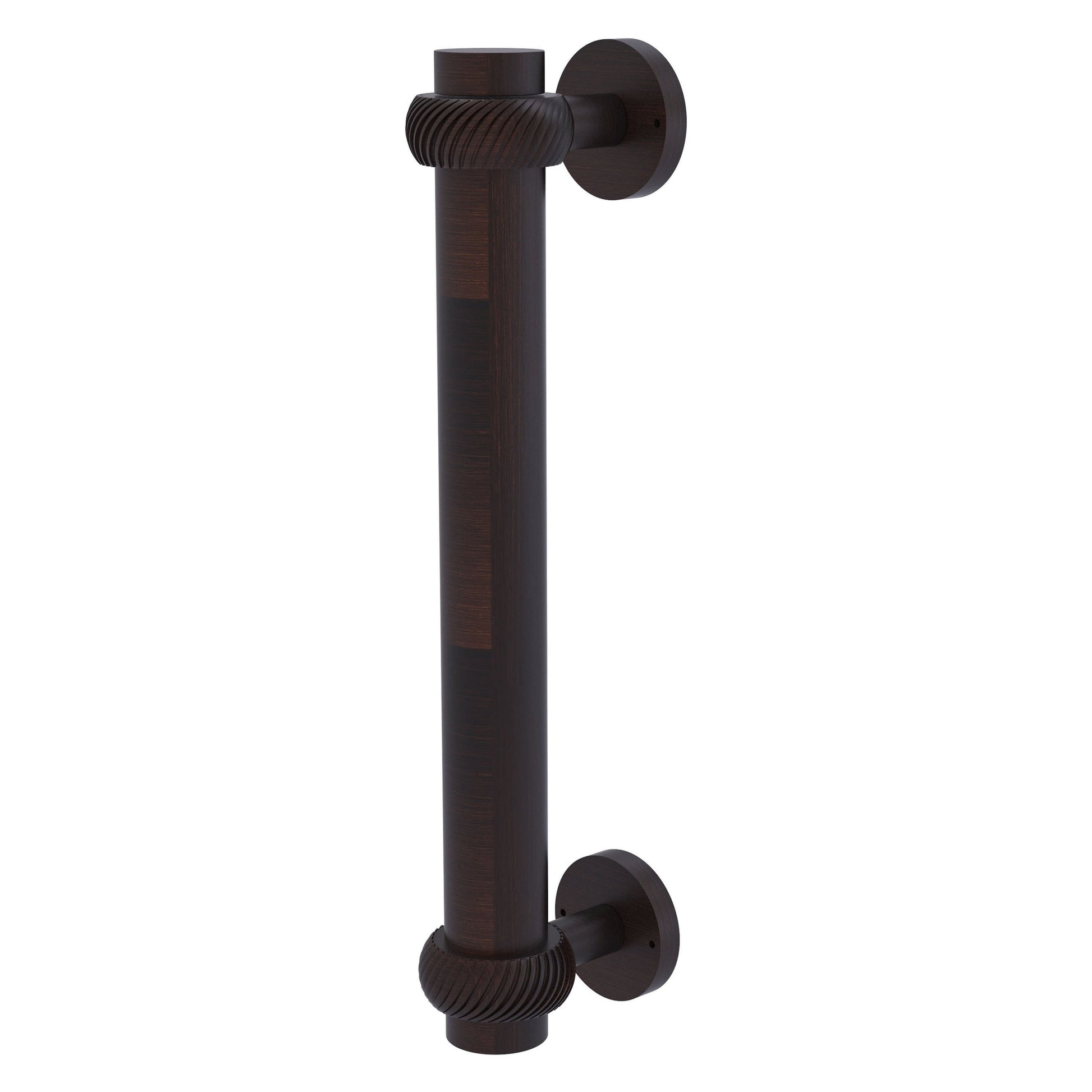 Allied Brass 402T 8" x 2.9" Venetian Bronze Solid Brass Door Pull With Twisted Accents