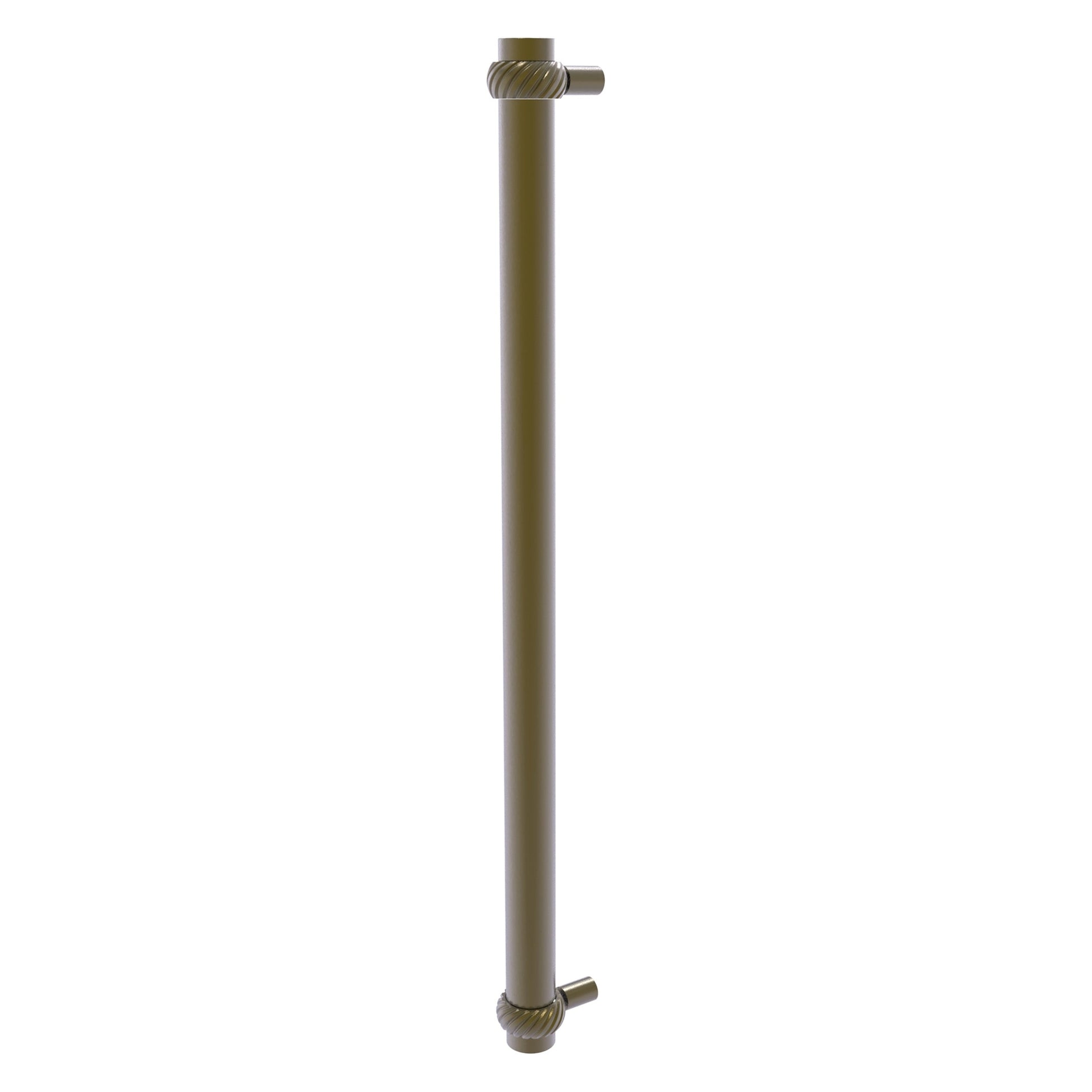 Allied Brass 402T-RP 19.6" x 2.9" Antique Brass Solid Brass Refrigerator Pull With Twisted Accents
