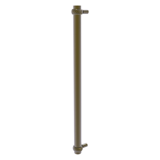 Allied Brass 402T-RP 19.6" x 2.9" Antique Brass Solid Brass Refrigerator Pull With Twisted Accents