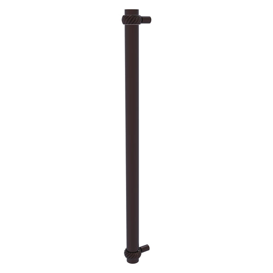 Allied Brass 402T-RP 19.6" x 2.9" Antique Bronze Solid Brass Refrigerator Pull With Twisted Accents