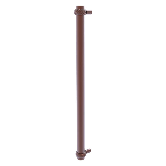 Allied Brass 402T-RP 19.6" x 2.9" Antique Copper Solid Brass Refrigerator Pull With Twisted Accents