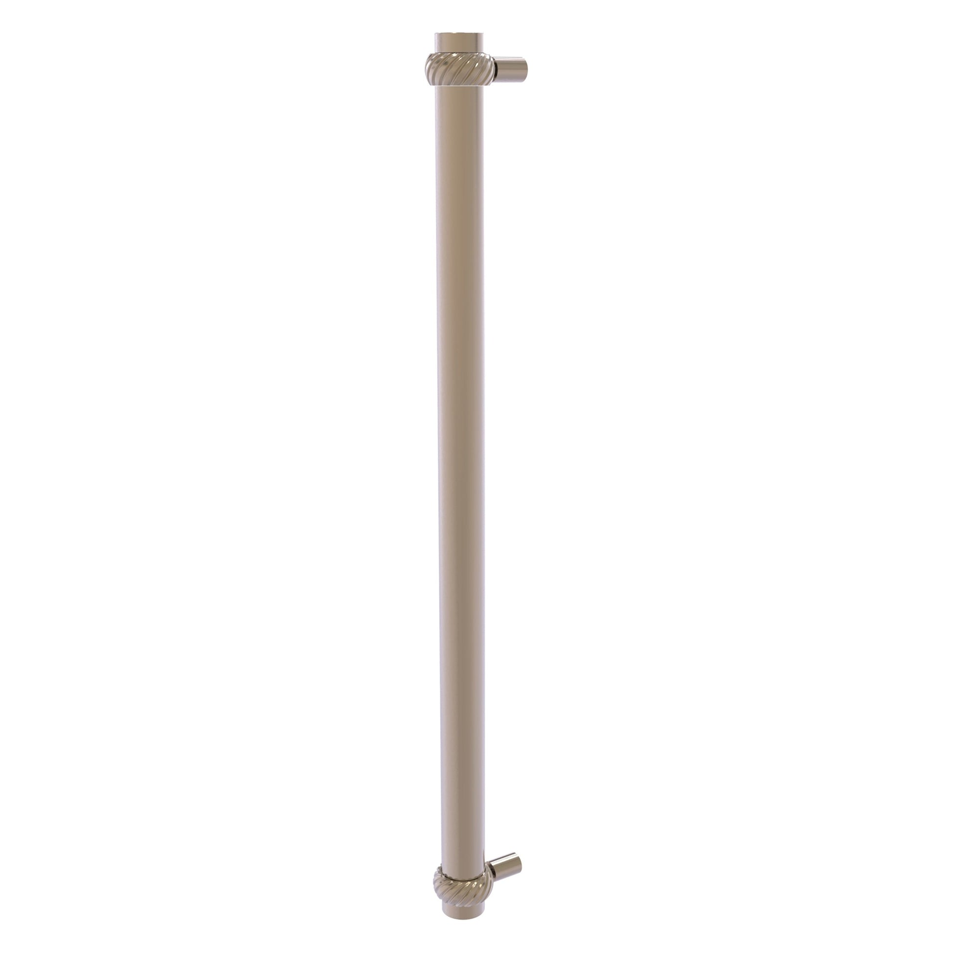 Allied Brass 402T-RP 19.6" x 2.9" Antique Pewter Solid Brass Refrigerator Pull With Twisted Accents