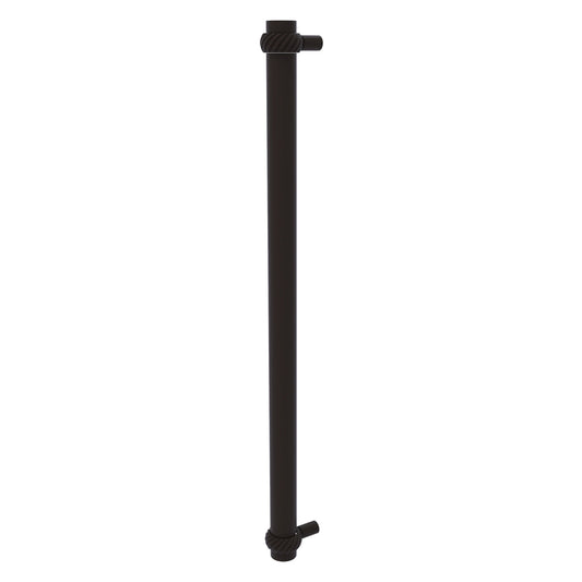 Allied Brass 402T-RP 19.6" x 2.9" Oil Rubbed Bronze Solid Brass Refrigerator Pull With Twisted Accents