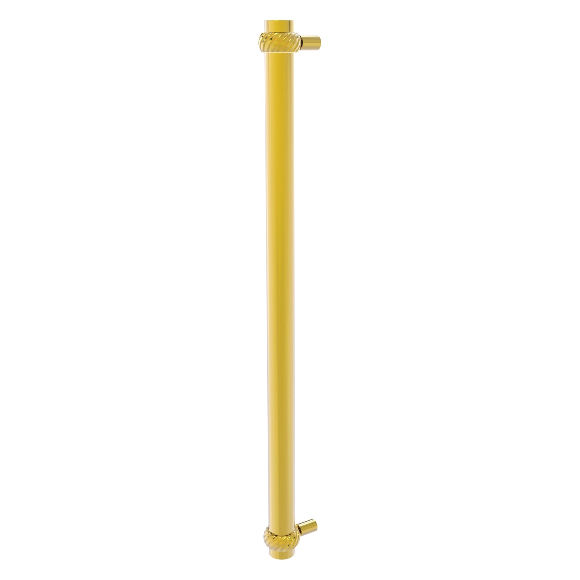 Allied Brass 402T-RP 19.6" x 2.9" Polished Brass Solid Brass Refrigerator Pull With Twisted Accents