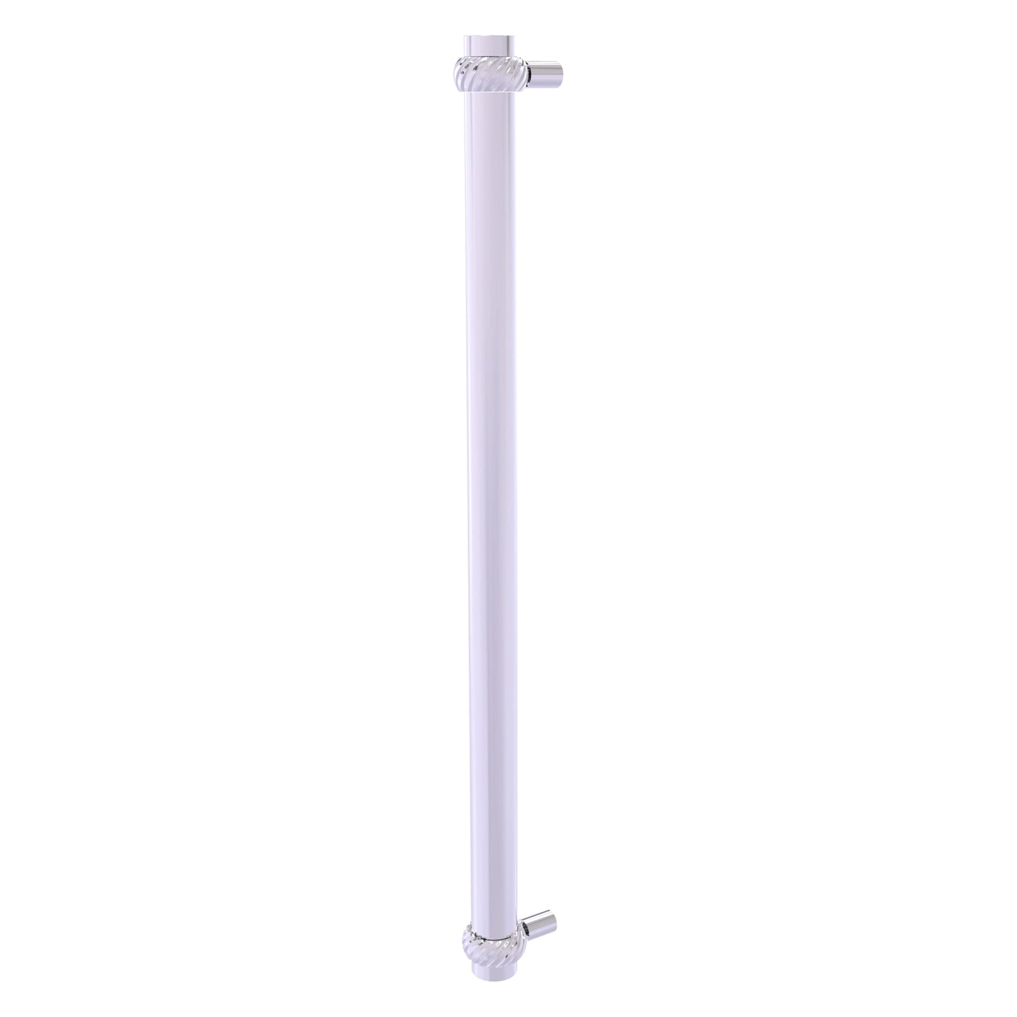 Allied Brass 402T-RP 19.6" x 2.9" Polished Chrome Solid Brass Refrigerator Pull With Twisted Accents
