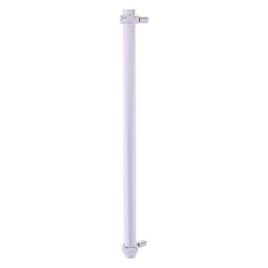 Allied Brass 402T-RP 19.6" x 2.9" Polished Chrome Solid Brass Refrigerator Pull With Twisted Accents