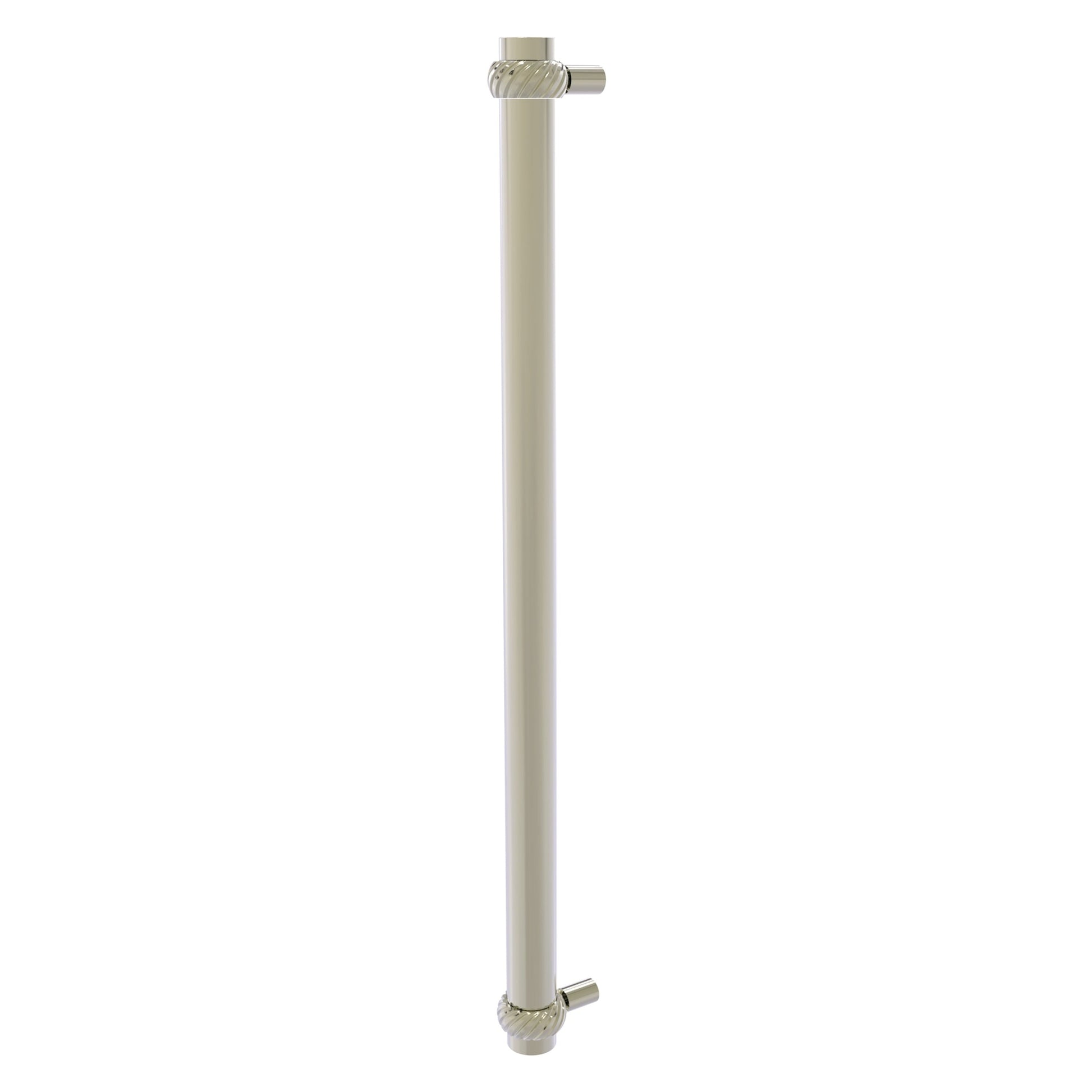 Allied Brass 402T-RP 19.6" x 2.9" Polished Nickel Solid Brass Refrigerator Pull With Twisted Accents