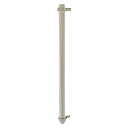 Allied Brass 402T-RP 19.6" x 2.9" Polished Nickel Solid Brass Refrigerator Pull With Twisted Accents
