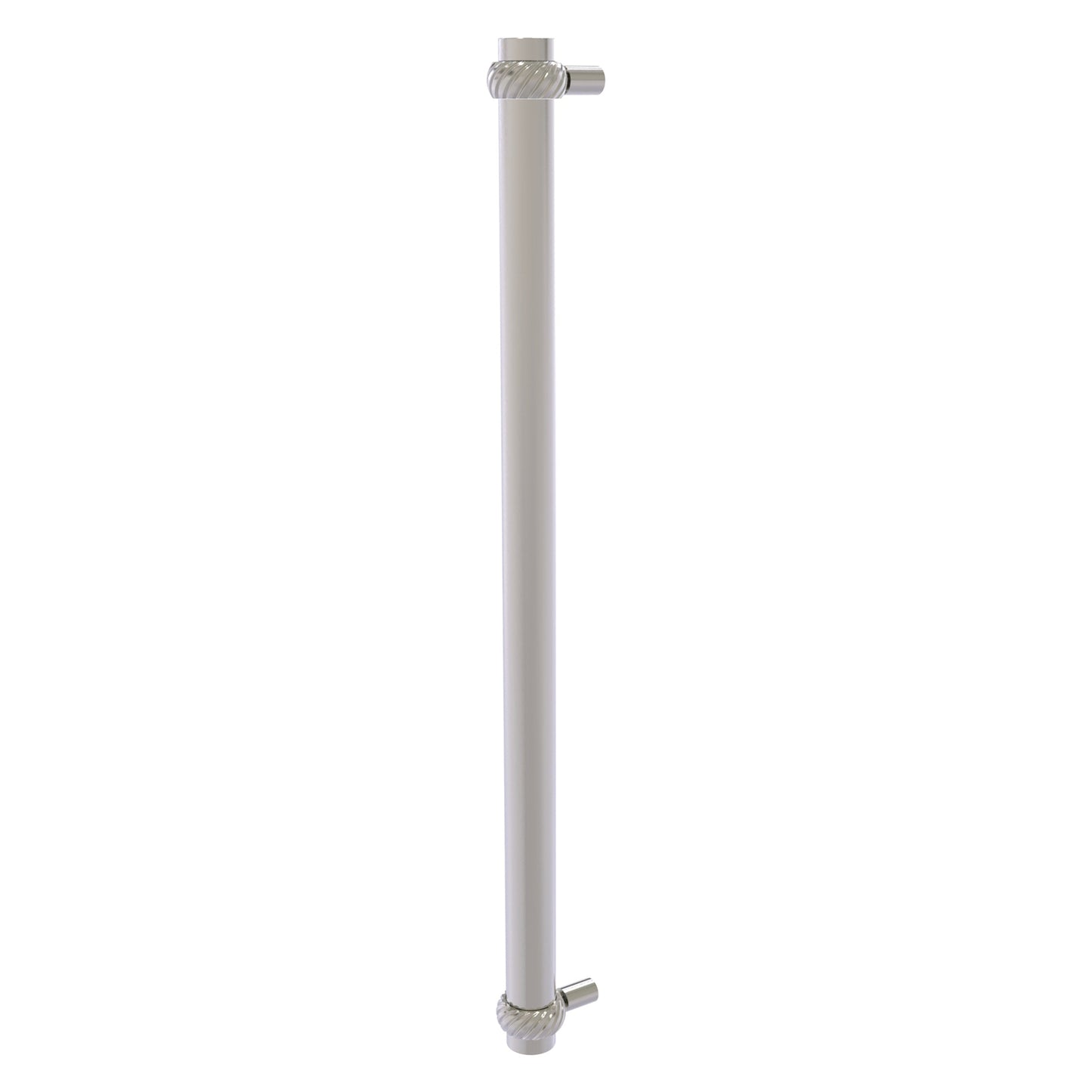 Allied Brass 402T-RP 19.6" x 2.9" Satin Nickel Solid Brass Refrigerator Pull With Twisted Accents