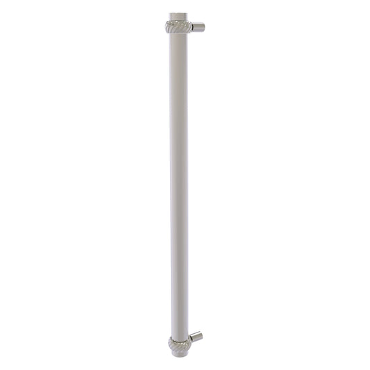 Allied Brass 402T-RP 19.6" x 2.9" Satin Nickel Solid Brass Refrigerator Pull With Twisted Accents